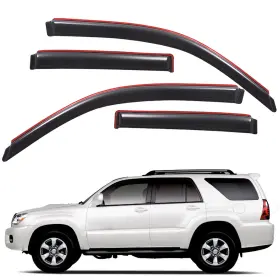 Us-wv194924 Lightronic In-channel Window Visors Rain Guards Vent Shade For 2003-2009 Toyota 4runner