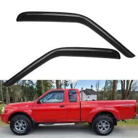 Us-wv92212 Lightronic Window Vent Visors For 1998-2004 Nissan Frontier Standard Cab/king Cab/crew Cab