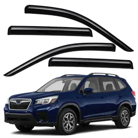 Wv00027 Lightronic Tape-on Smoke Window Visors Rain Guards Vent Shade For 2019-2025 Subaru Forester