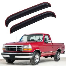 Wv192068 Lightronic In-channel Window Vent Visors For 1980-1996 Ford F-150/f-250/f-350/ford Bronco