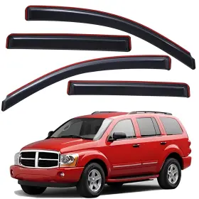 Wv194344 Lightronic In-channel Window Visors Sun Rain Guard Vent Shade For 2007-2009 Chrysler Aspen