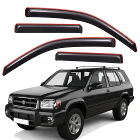 Wv194512 Lightronic In-channel Window Visors Sun Rain Guard Vent Shade For 05-12 Nissan Pathfinder