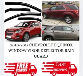Wv94166 Lightronic In Channel Smoke Window Visor Rain Guard Vent Shade For 2010-2017 Chevy Equinox