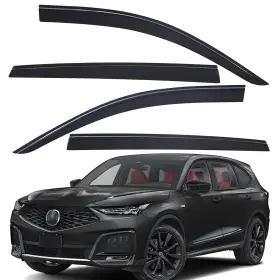 Wv94196-lp Lightronic For 2022-2025 Acura Mdx Tape-on Low Profile Window Visor Deflector Rain Guards