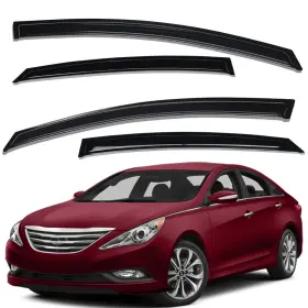 Wv94261 Lightronic Tape-on Window Visors Rain Guards For 11-14 Hyundai Sonata/11-16 Sonata Hybrid