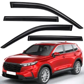 Wv94331 Lightronic Tape-on Window Visors Sun Rain Wind Guards Vent Shade For 2023-2025 Honda Cr-v