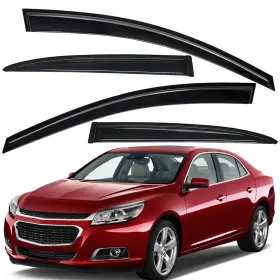 Wv94362 Lightronic Window Visor Sun Rain Guards For 2013-2015 Chevrolet Malibu/2016 Malibu Limited