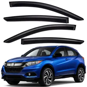 Wv94369 Lightronic Tape-on Smoke Window Visors Sun Rain Guards Vent Shade For 2016-2022 Honda Hr-v