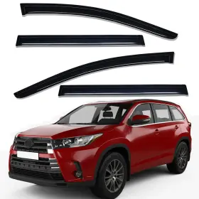 Wv94427 Lightronic Tape-on Window Visors Rain Guards Vent Shade For 2014-2019 Toyota Highlander