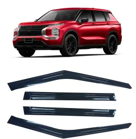 Ll20220ld Linlins Window Visors Rain Guards Wind Deflectors Compatible With Mitsubishi Outlande