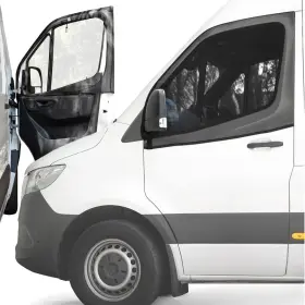 Liab-w-fs1 Living In A Bubble Magnetic Bug Screen For Front Doors All Other Vans Black