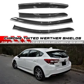 Luc-hy007351 Luc For 17-2023 Subaru Impreza Hatchback 5dr Smoke Window Visor Rain Guard Deflector