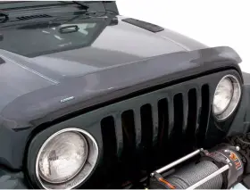 18087 Lund 1997 - 2006 Jeep Wrangler Interceptor Hood Shield 18087- Smoke
