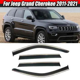 Mag Hy007671 Smoke Tinted Window Visor Deflector Rain Guard For Jeep Grand Cherokee 2011-2021