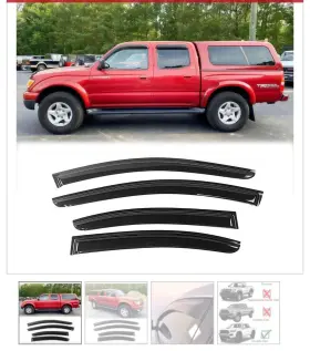 Hy009109 Mag In-channel Rain Guards Compatible With 2005-2015 Tacoma Double Cab Window Hy009109 Mag In-channel Rain Guards Compatible With 2005-2015 Tacoma Double Cab Window