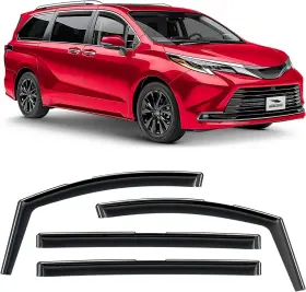 Hy009530 Mag For Toyota Sienna 2021-2024 In-channel Smoke Tinted Window Visor Rain Guard