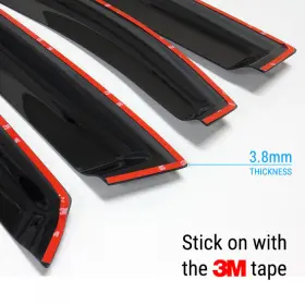 2150505 Marvel Automotive Group For Hyundai Veloster 2019-2021 Black Window Visor Rain Guard Deflectors