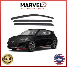 551949 Marvel Automotive Group Window Sun Vent Visor Rain Guard Deflectors For Hyundai Veloster 2019-2021