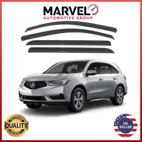 Mvmdx14 Marvel Automotive Group Black Window Sun Vent Visor Rain Guards Deflectors For 2014-2020 Acura Mdx