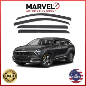 Mvspo22 Marvel Automotive Group Unused Smoke Window Sun Vent Visor Rain Guards Deflectors For Kia Sportage 2023