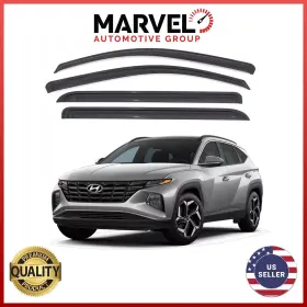 Mvtuc21 Marvel Automotive Group For Hyundai Tucson 2021-2024 Black Window Vent Visor Rain Guard Deflectors