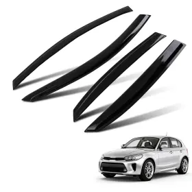 1nm2fa Maxpeedingrods Window Visors Rain Guards Wind Deflectors For Kia Rio 2018-2023 Black Tinted Set