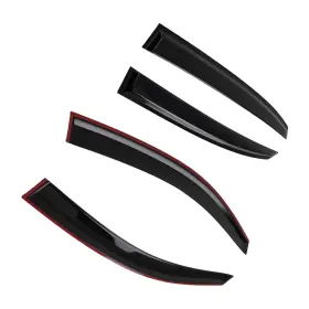 P5av0u Maxpeedingrods 4pc Side Window Visors Wind Deflectors Set For Kia Rio 2018-2023 Black Tinted
