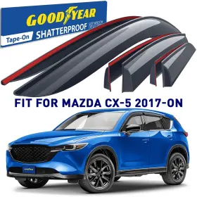 Gy008889 Mazda Rain Guards Vent Visors Shade For 2017-2025 Cx-5 Shatterproof