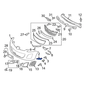 Eh44500v1a Mazda Oe For Cx-7 2010-2012 Front Right Stone Deflector