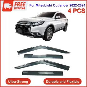 Cxr8208 Mcmmldm Fits 2022-2024 Mitsubishi Outlander Window Visor Rain Guards Vent Deflectors 4pc