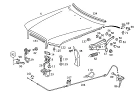 124-887-02-45 Mercedes-benz Genuine Baffle