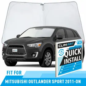 Ws5013 Mitsubishi Front Auto Windshield Cover Sun Shade For 11-25 Outlander Sport
