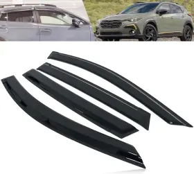 5452us1 Mofans Black Window Visor Vent Fit For Subaru Crosstrek 2024 Deflectors Sun Rain