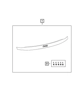 68145589aa Mopar Genuine Hood Deflector Attachment Kit