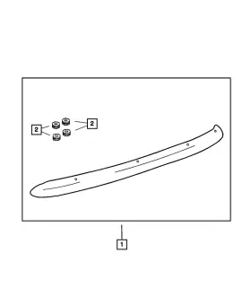 82202160ab Mopar Genuine Front Air Deflector