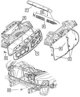 82209901ab Mopar Genuine Front Air Deflector 82209901ab Mopar Genuine Front Air Deflector