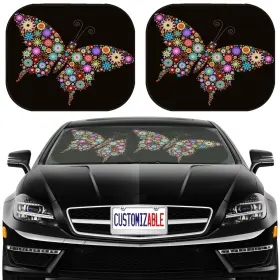 Msd Butterfly 886 Car Sun Shade Windshield Sunshade Myahabakba Flower Butterfly 886