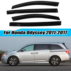 Hy009751 Mtd 4pcs For 2011-2017 Honda Odyssey Tape-on Wind Deflector Rain Guard Window Visor