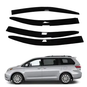 2-1785488-689171 Munirater Side Window Vent Visor Rain Guard Deflector Transparent Black
