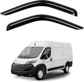 Gw0738 My Wheel Smoke Tinted Tape-on Rain Guards For Ram Promaster 2014-2026 2pcs