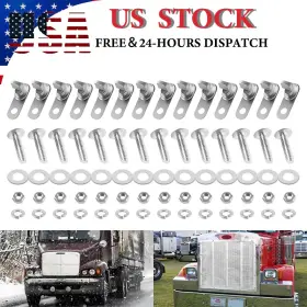 Myqp-1706 Myauto 75704-1stainless Bug Screen And Winterfront Hardware Kit For 1986-2007 Peterbilt