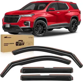 Nilight 840323932387 Durable In Channel Rain Guards For Chevrolet Chevy Traverse 2018-2023