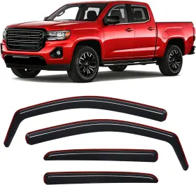 Nilight 840323952279 In Channel Window Visors For Chevy Colorado Gmc Canyon 2015 22 Crew Cab