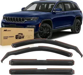 Vent-593 Nilight In-channel Rain Guards For Jeep Grand Cherokee L 2021-2025 4pcs Vent-593 Nilight In-channel Rain Guards For Jeep Grand Cherokee L 2021-2025 4pcs