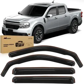 Nilight Vent-648 Window Rain Guards For Ford Maverick 2022 2023 2024 Xl Xlt Lariat