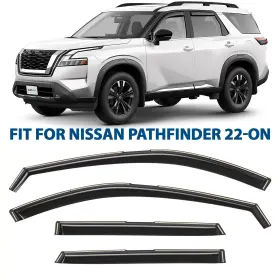 622517 Nissan Side Window Deflectors Rain Guards For 2022-2026 Pathfinder