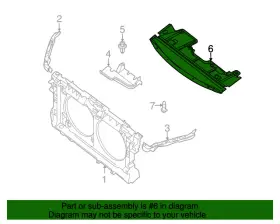 75890-zx00e Nissan 75890zx00e New Genuine Cover - Engine Lower / Oem