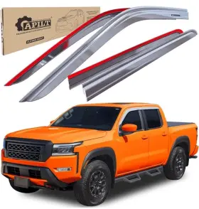 Ag0207 Nissan Sun Rain Visors Wind Guards For 2022-2024 Frontier Crew Cab