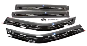 T99d39bu0b Nissan New Oe Side Window Air Deflectors 4pc Set For Frontier Crew Cab 22-24