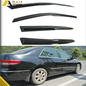 Nurniacl At835561yt 4x For 03-07 Honda Accord 4-door Sedan Window Visors Sun Rain Guards Deflectors